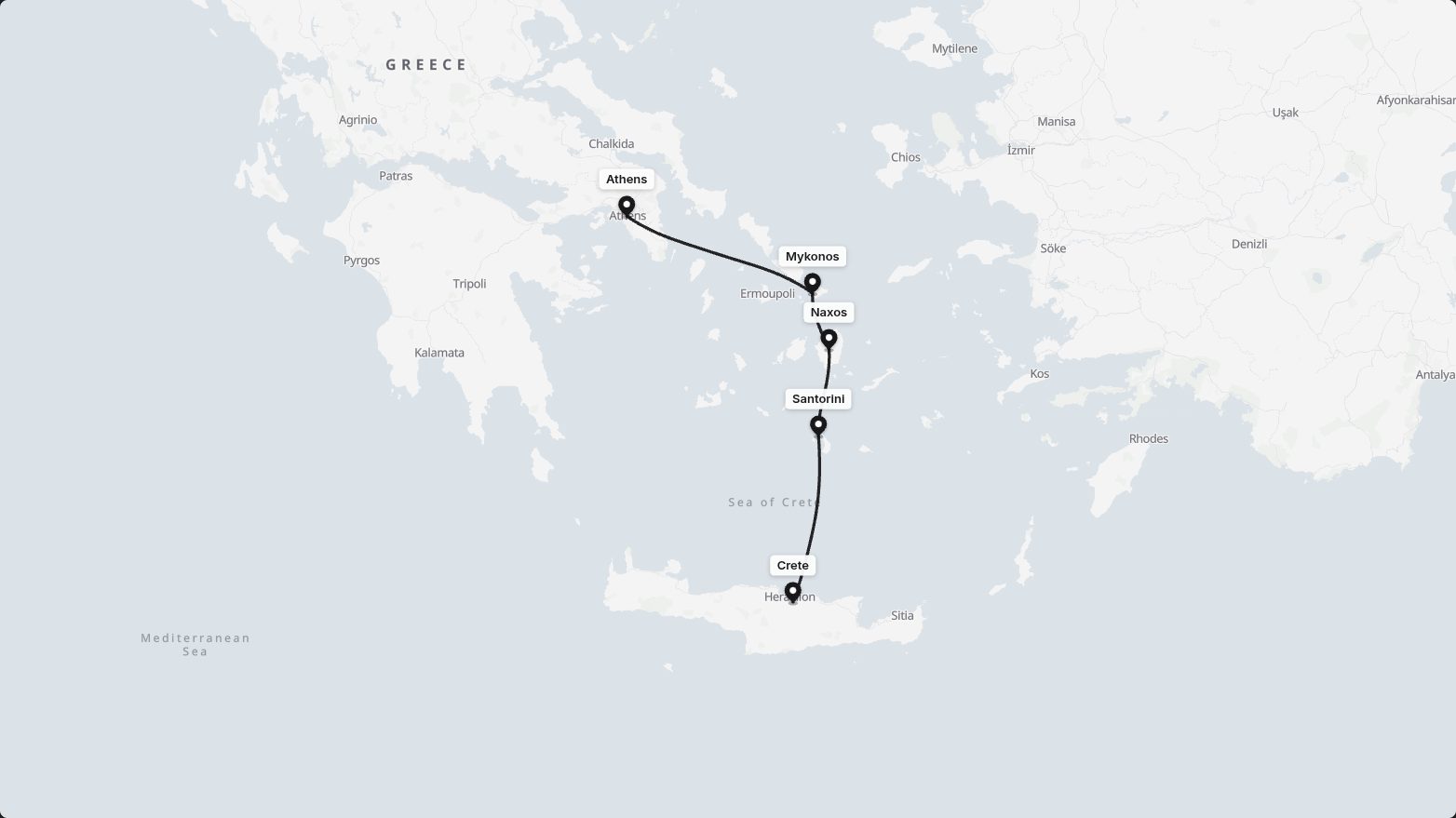 The Clean Minimal look on a route from Athens to Crete