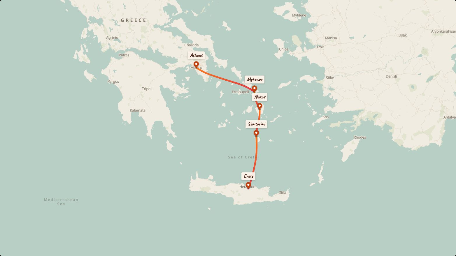 The Scrapbook look on a route from Athens to Crete