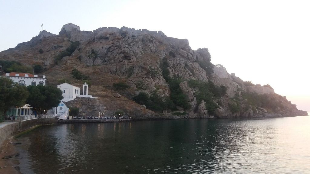Myrina Castle above the harbour, Lemnos