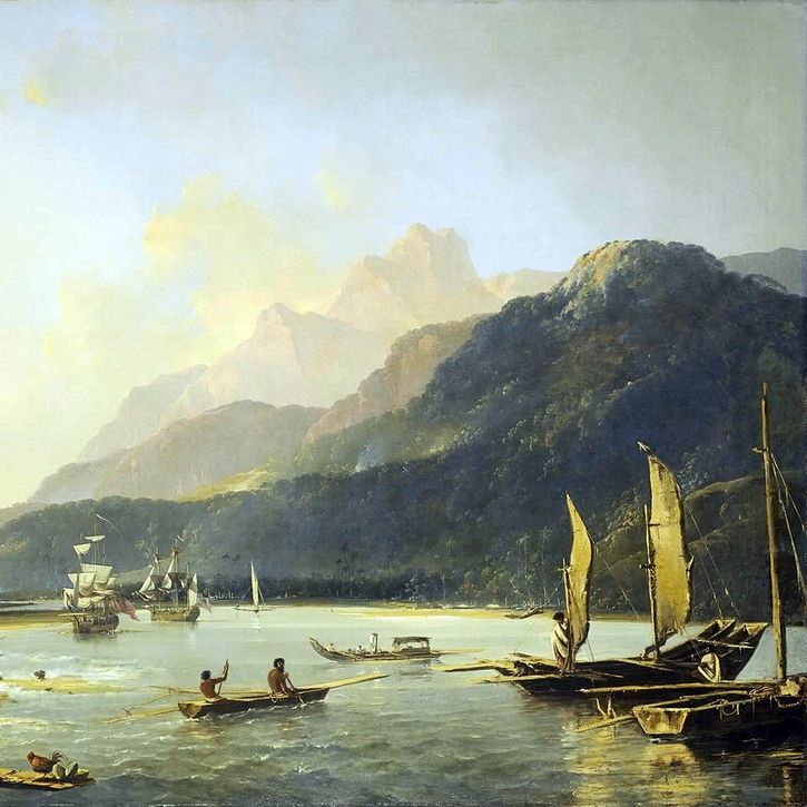 Matavai Bay, Tahiti (William Hodges, 1776)