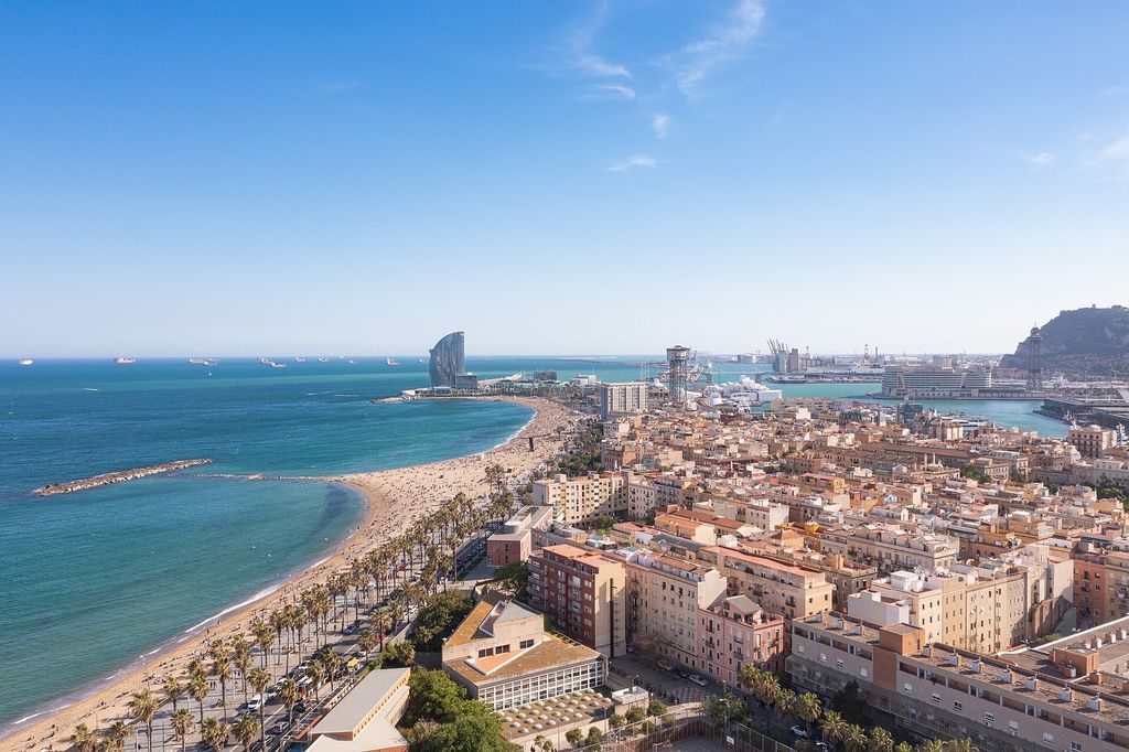 Barceloneta Beach and seafront, Barcelona