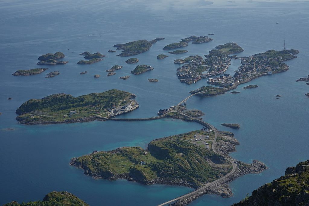 Henningsvær from Festvågtinden, Lofoten