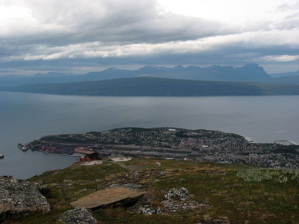 Narvik and the Ofotfjord from Narvikfjellet