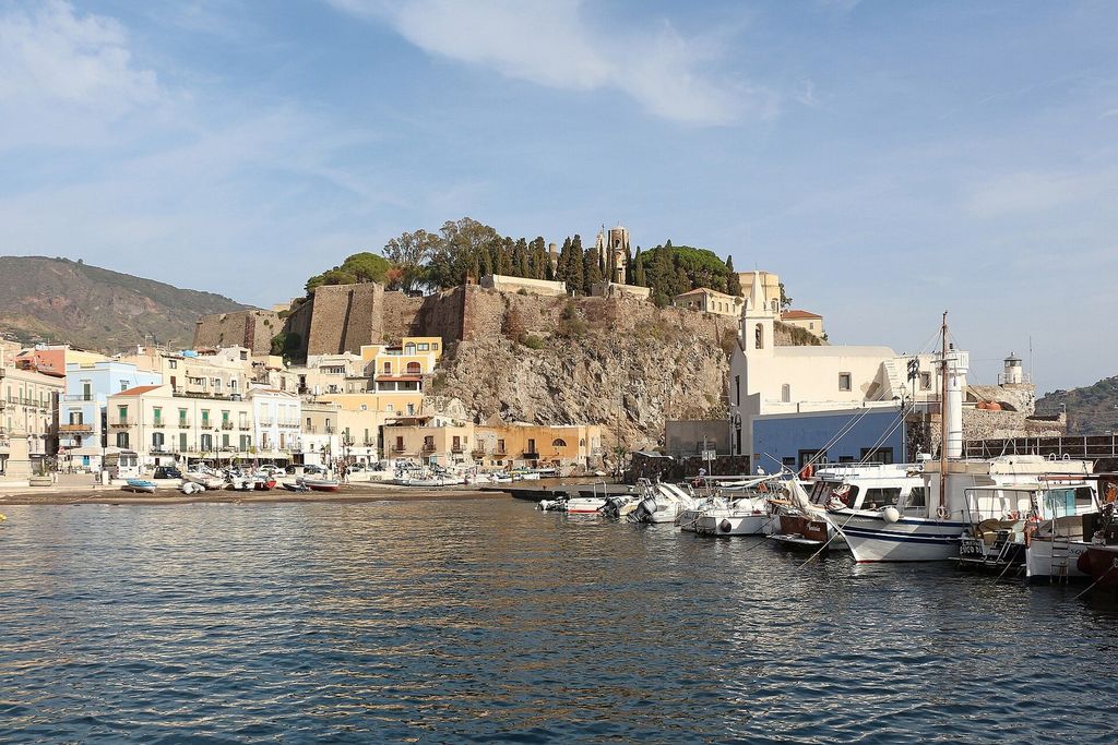 Lipari town and citadel, Aeolian Islands