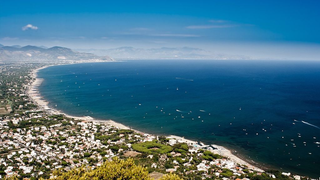 San Felice Circeo seen from Monte Circeo