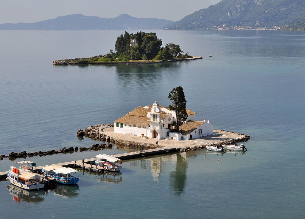 Vlacherna Monastery and Pontikonisi, Corfu