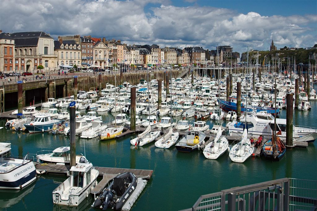 Dieppe harbour and quayside