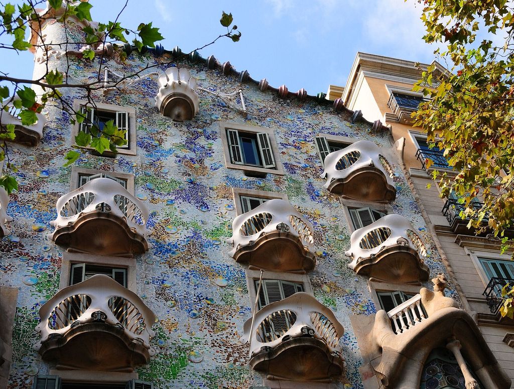 Casa Batlló on Passeig de Gràcia, Barcelona