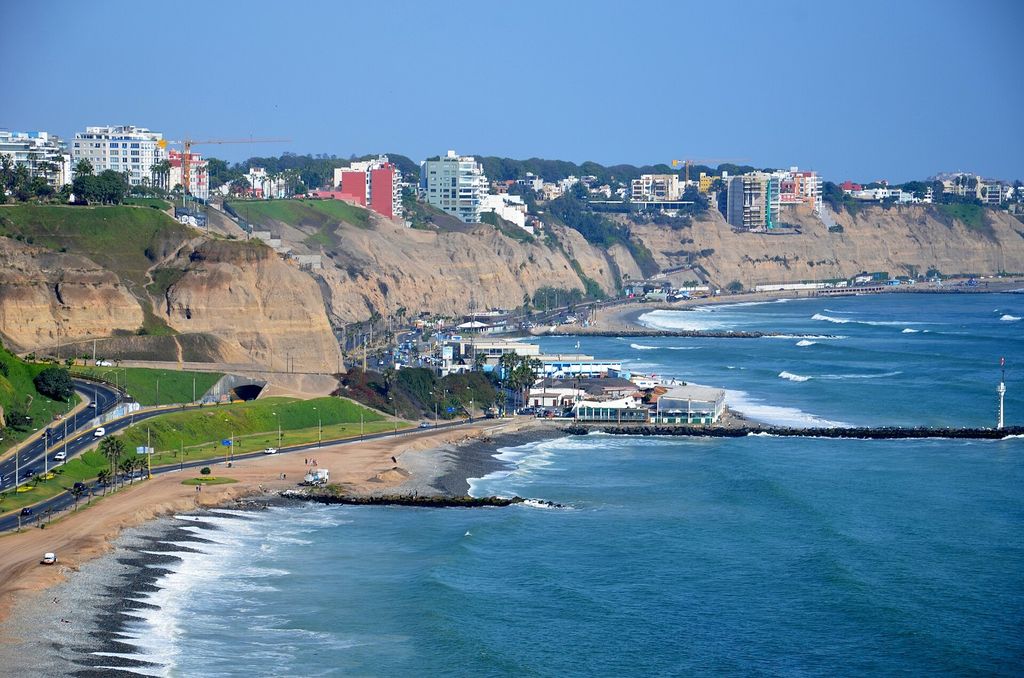 Cliffs of Barranco on Lima's Costa Verde