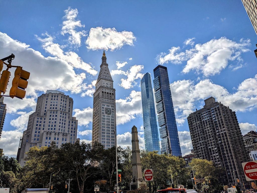 Madison Square Park with the Met Life Tower and North Buildi