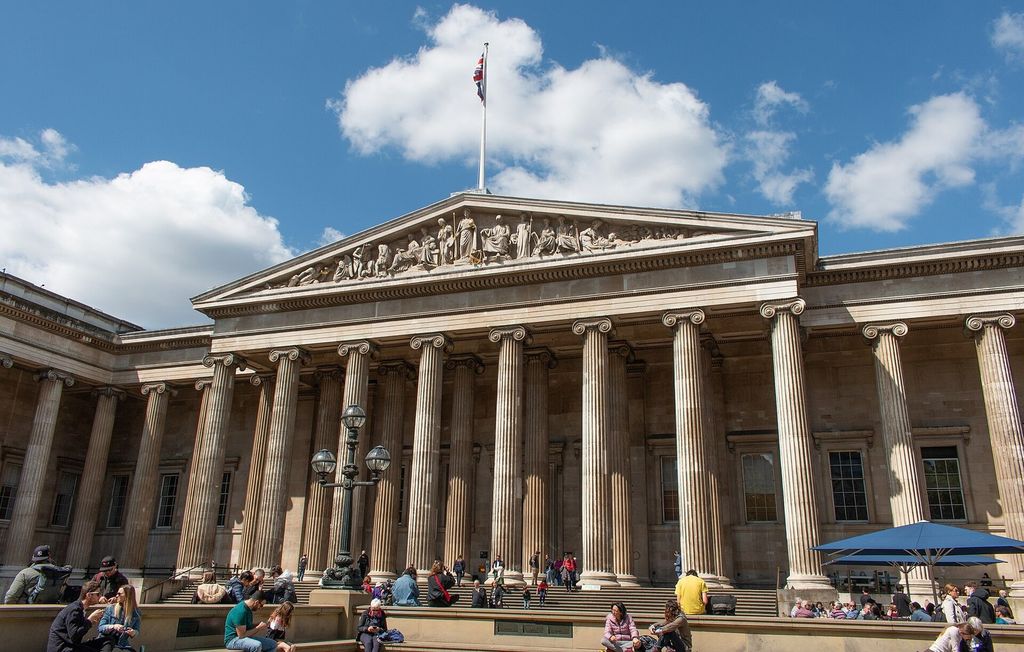 The British Museum's Greek Revival portico